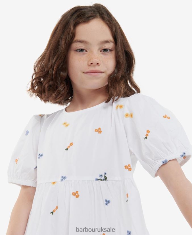 Coraline Dress Barbour Girls R08LB62569 Clothing Off White