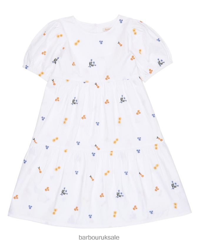 Coraline Dress Barbour Girls R08LB62569 Clothing Off White