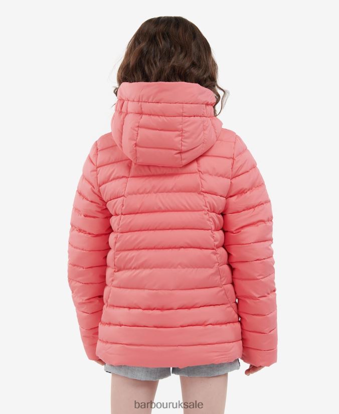 Coraline Quilted Jacket Barbour Girls R08LB62546 Clothing Pink Punch/Retro Floral