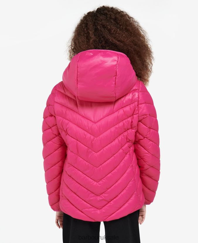 Cosford Quilted Jacket Barbour Girls R08LB62549 Clothing Cerise/Cerise Terrazzo