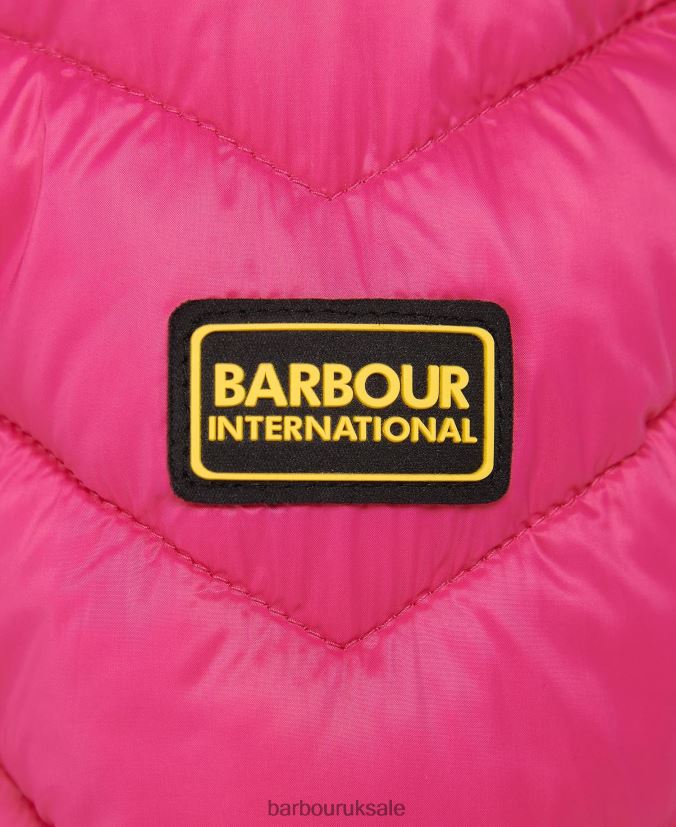 Cosford Quilted Jacket Barbour Girls R08LB62549 Clothing Cerise/Cerise Terrazzo