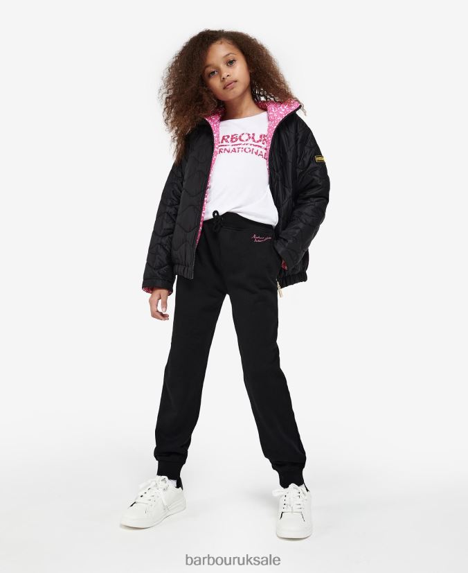 Fenway Reversible Quilted Jacket Barbour Girls R08LB62550 Clothing Wisteria/Palmer Green