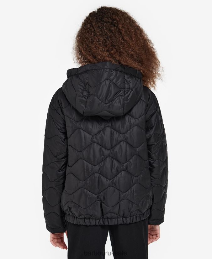Fenway Reversible Quilted Jacket Barbour Girls R08LB62550 Clothing Wisteria/Palmer Green