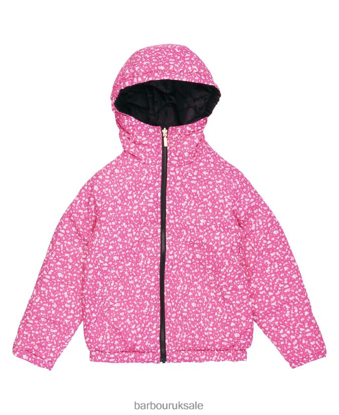 Fenway Reversible Quilted Jacket Barbour Girls R08LB62550 Clothing Wisteria/Palmer Green