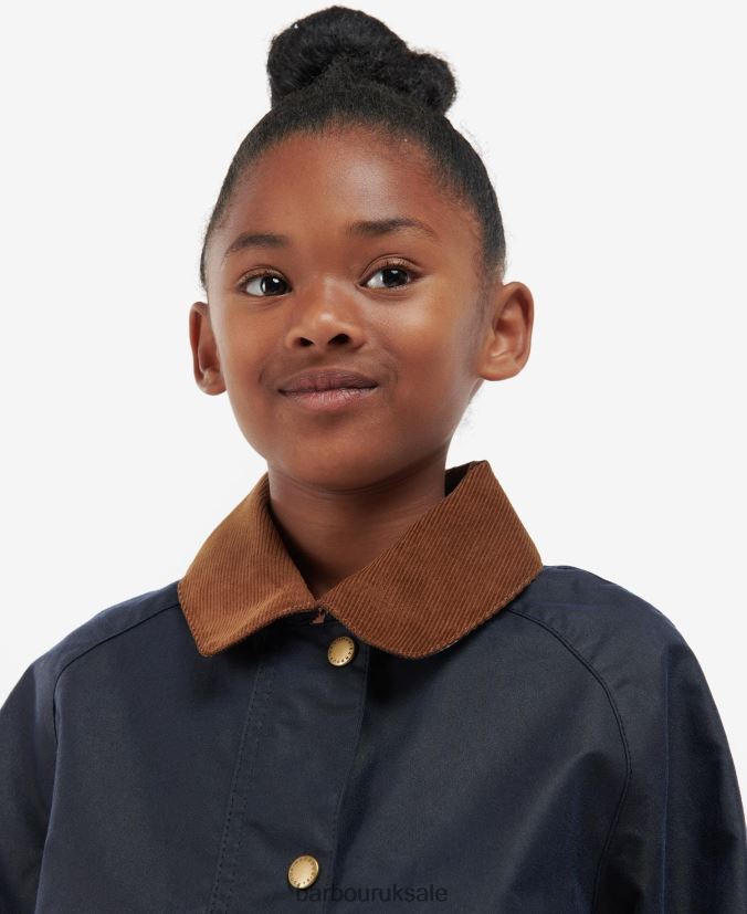 Acorn Waxed Jacket Barbour Girls R08LB62543 Clothing Archive Olive/Retro Floral