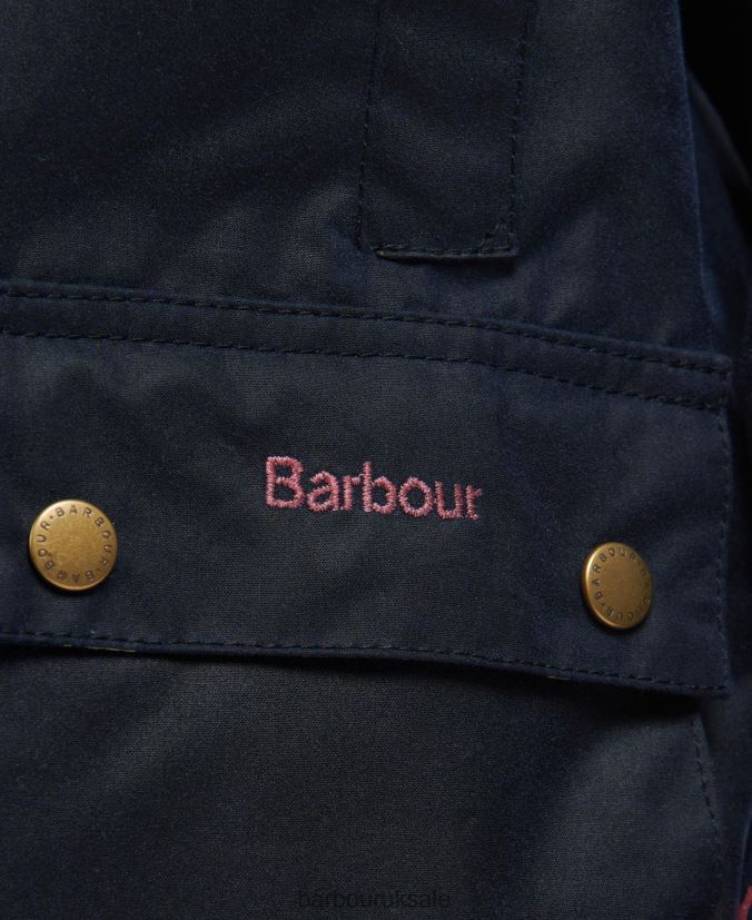 Acorn Waxed Jacket Barbour Girls R08LB62543 Clothing Archive Olive/Retro Floral