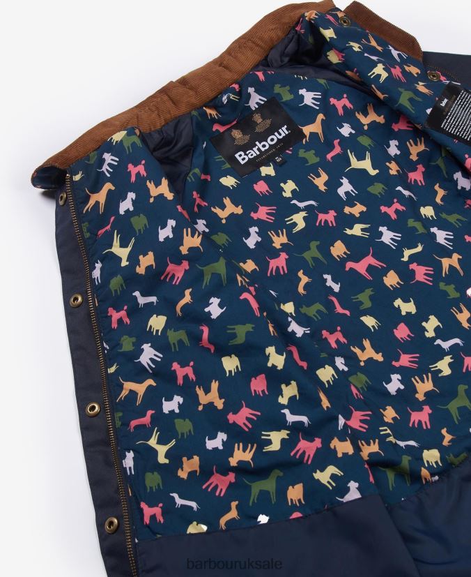 Acorn Waxed Jacket Barbour Girls R08LB62543 Clothing Archive Olive/Retro Floral