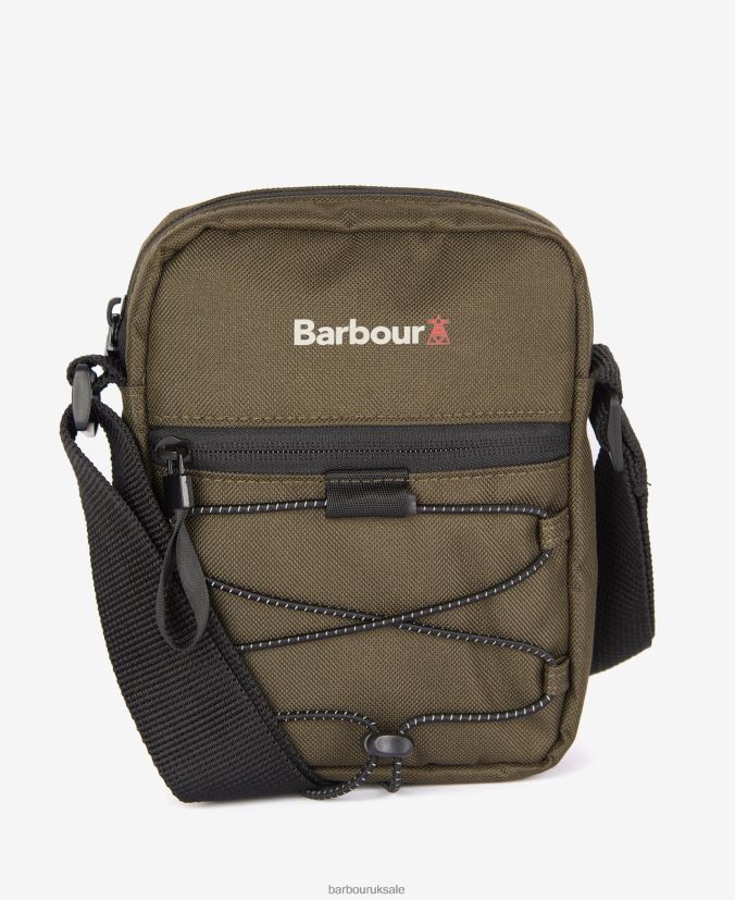 Arwin Canvas Crossbody Bag Barbour Men R08LB62192 Accessories Olive/Black