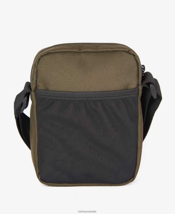 Arwin Canvas Crossbody Bag Barbour Men R08LB62192 Accessories Olive/Black