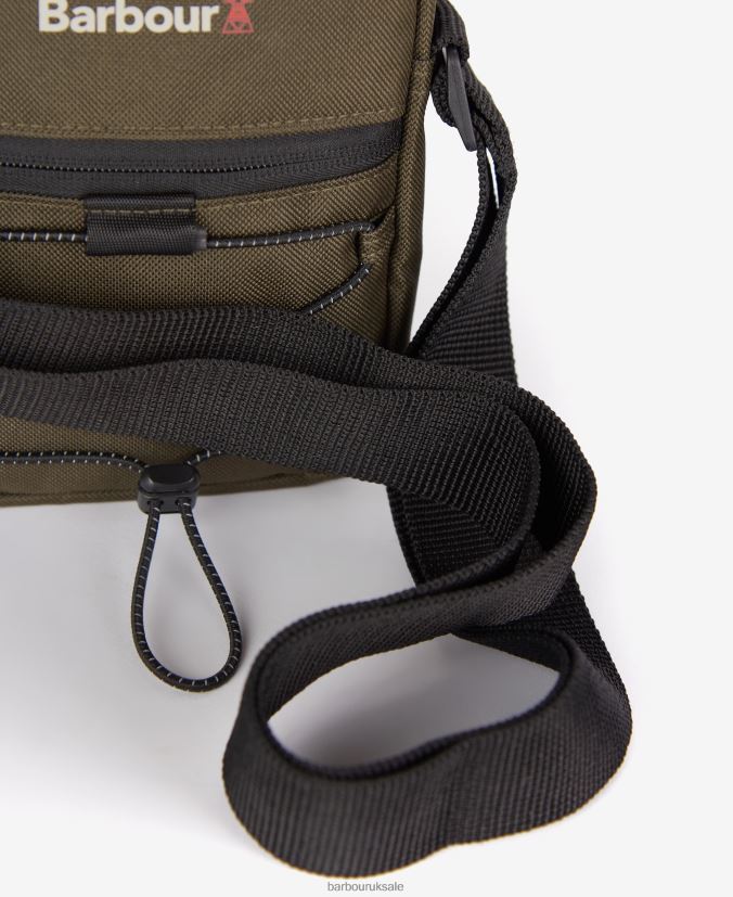Arwin Canvas Crossbody Bag Barbour Men R08LB62192 Accessories Olive/Black