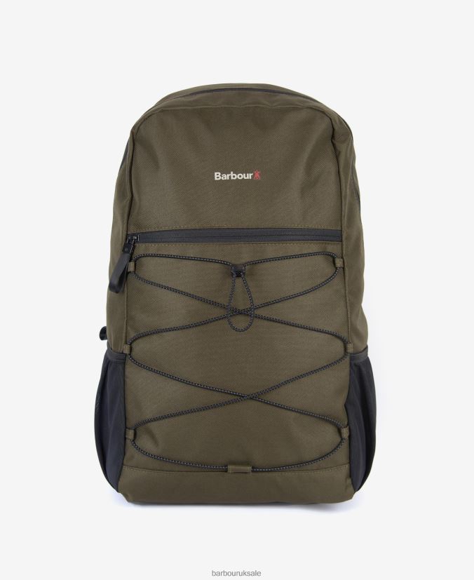 Arwin Canvas Explorer Backpack Barbour Men R08LB62193 Accessories Lake/Golden Green