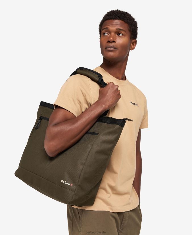 Arwin Canvas Tote Bag Barbour Men R08LB62214 Accessories Olive/Black