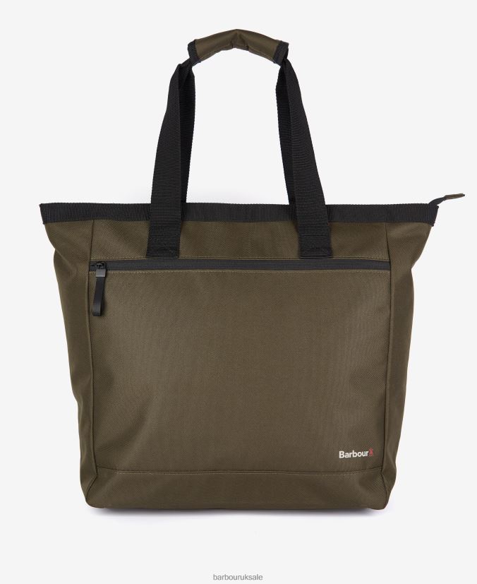 Arwin Canvas Tote Bag Barbour Men R08LB62214 Accessories Olive/Black