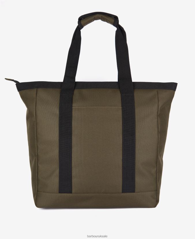 Arwin Canvas Tote Bag Barbour Men R08LB62214 Accessories Olive/Black
