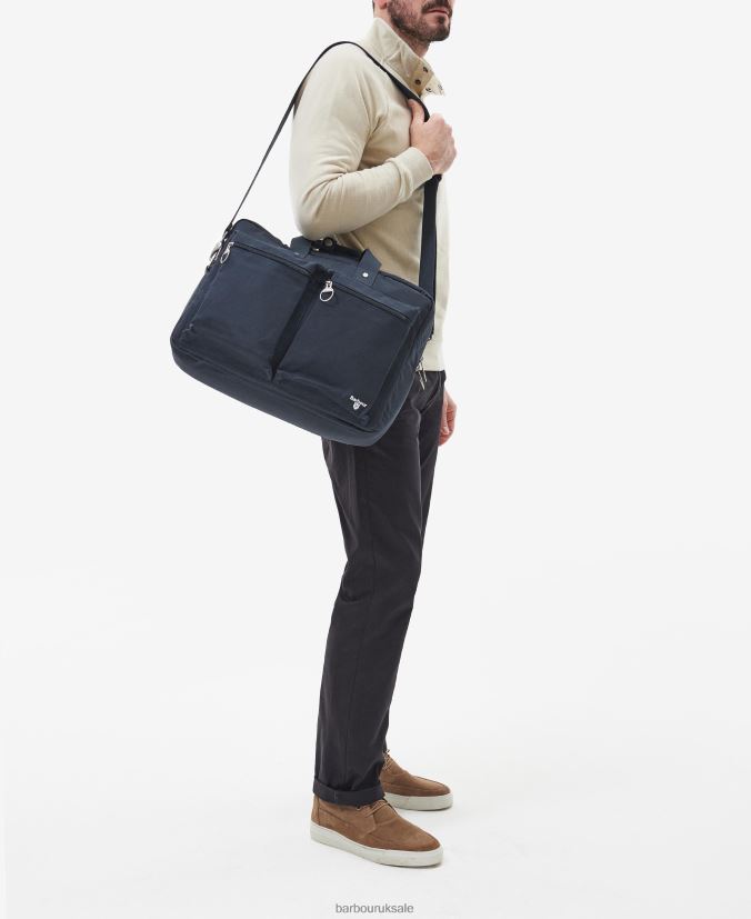 Cascade Three-Way Laptop Bag Barbour Men R08LB62196 Accessories Classic Navy