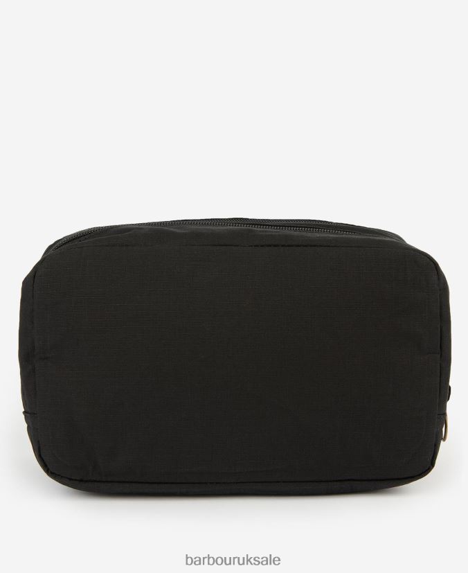 Double Zip Washbag Barbour Men R08LB62199 Accessories Black
