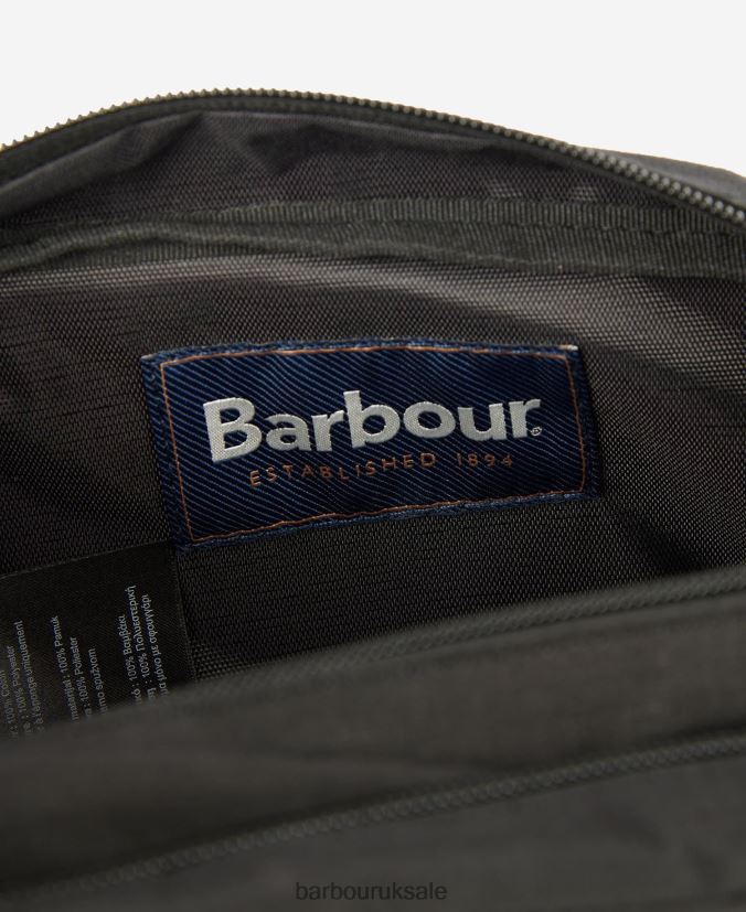 Double Zip Washbag Barbour Men R08LB62199 Accessories Black