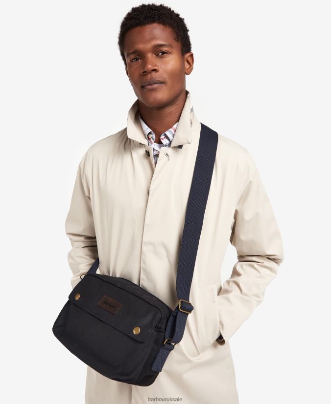 Essential Wax Crossbody Bag Barbour Men R08LB62189 Accessories Classic Navy