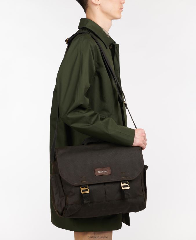Essential Wax Messenger Bag Barbour Men R08LB62188 Accessories Navy