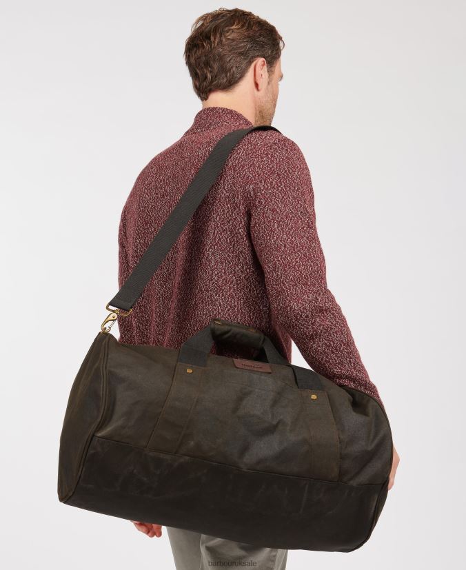Explorer Wax Duffle Bag Barbour Men R08LB62191 Accessories Navy