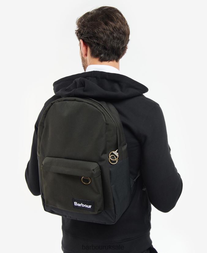 Highfield Canvas Backpack Barbour Men R08LB62206 Accessories Navy/Olive