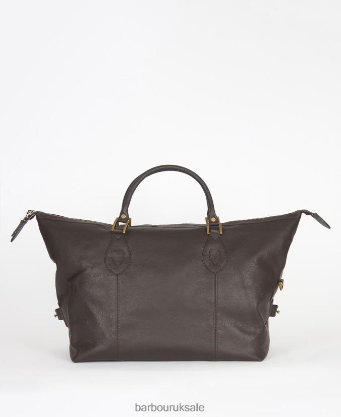 Leather Medium Travel Explorer Bag Barbour Men R08LB62179 Accessories Chocolate