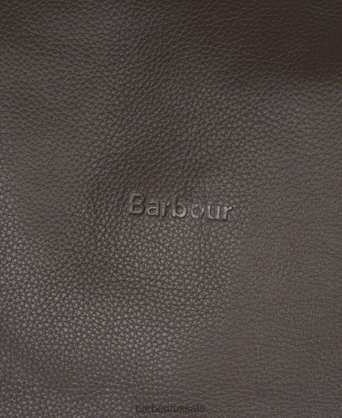Leather Medium Travel Explorer Bag Barbour Men R08LB62179 Accessories Chocolate