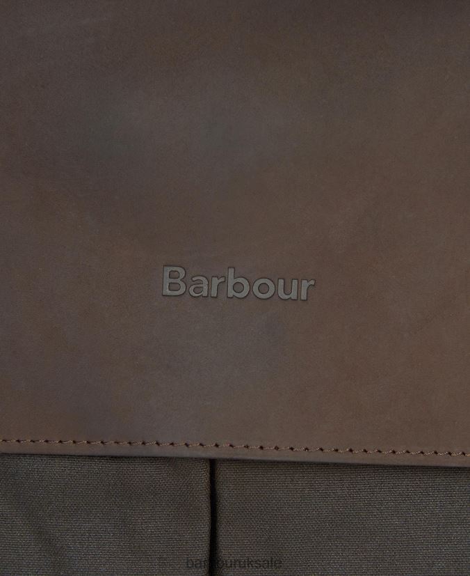 Wax Leather Briefcase Barbour Men R08LB62176 Accessories Navy