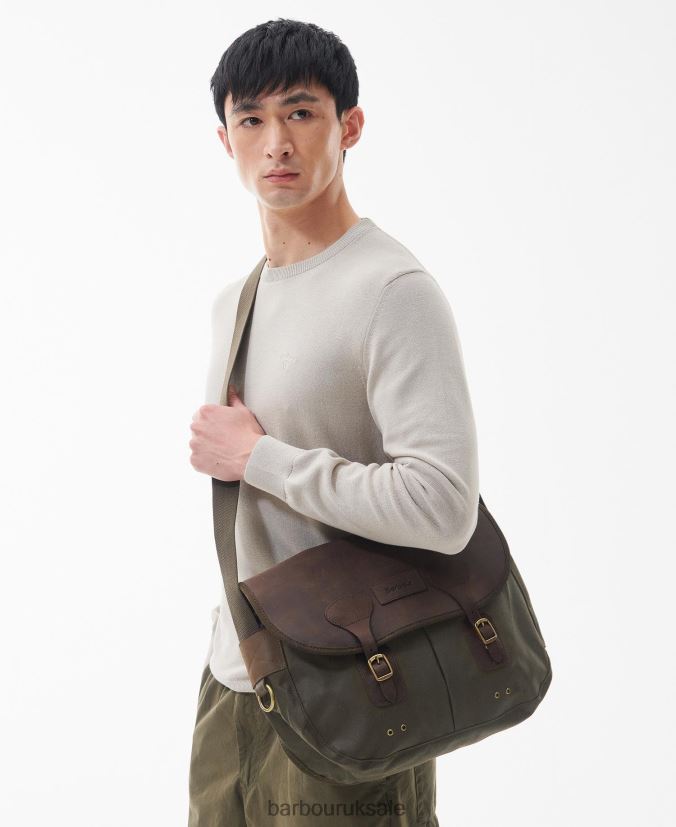 Wax Leather Tarras Bag Barbour Men R08LB62185 Accessories Navy