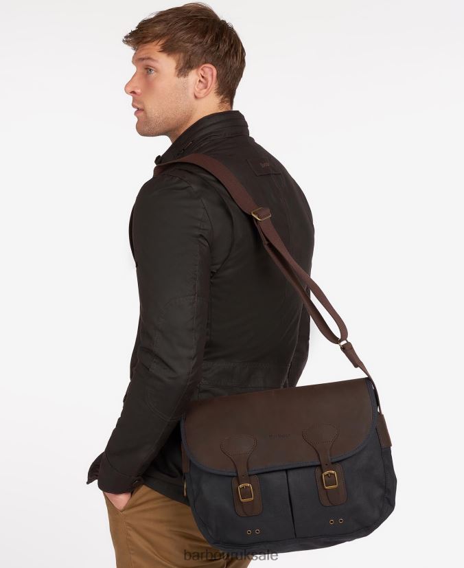 Wax Leather Tarras Bag Barbour Men R08LB62207 Accessories Navy