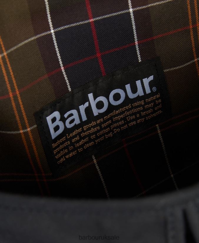 Wax Leather Tarras Bag Barbour Men R08LB62207 Accessories Navy