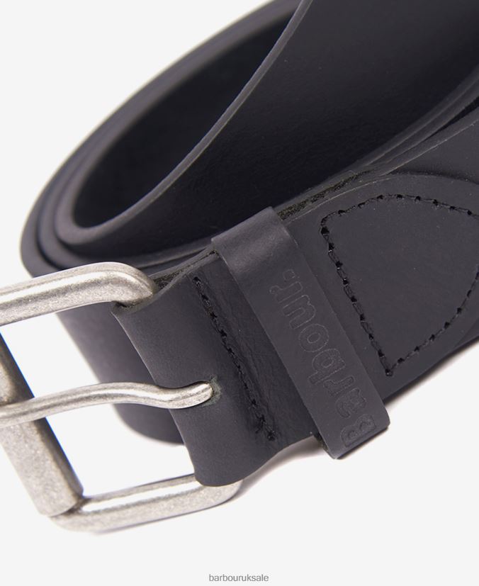 Matt Leather Belt Barbour Men R08LB62218 Accessories Dark Brown Pebble