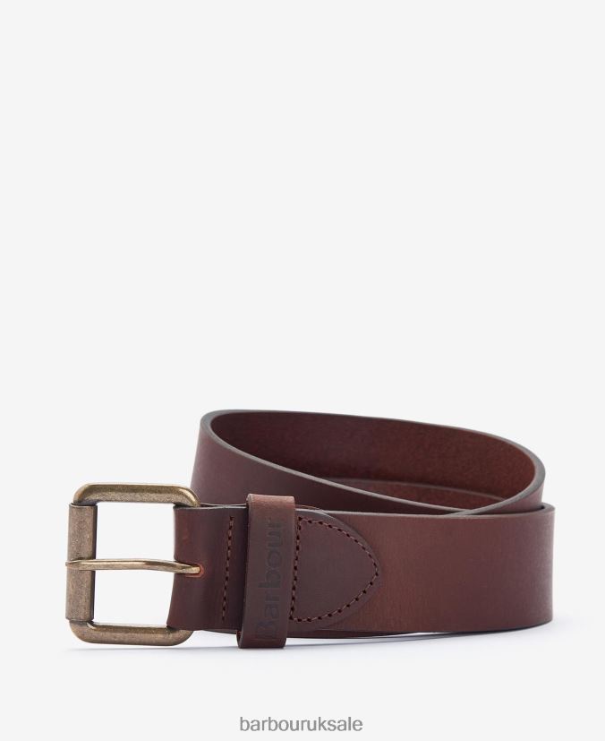 Matt Leather Belt Barbour Men R08LB62223 Accessories Black Pebble