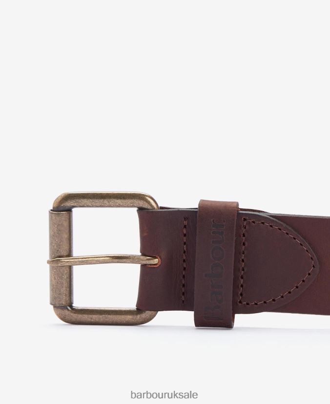 Matt Leather Belt Barbour Men R08LB62223 Accessories Black Pebble