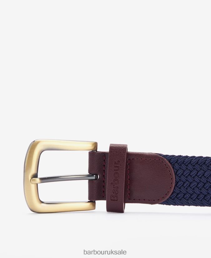 Stretch Webbing Belt Barbour Men R08LB62224 Accessories Dark Brown