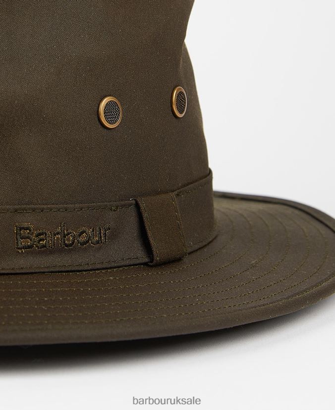 Dawson Wax Safari Hat Barbour Men R08LB62234 Accessories Sand