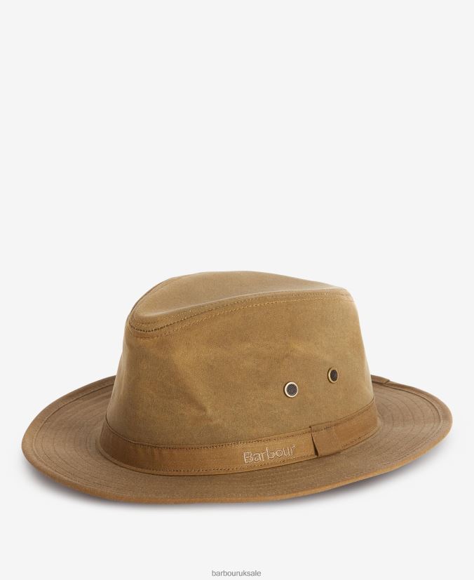 Dawson Wax Safari Hat Barbour Men R08LB62306 Accessories Olive