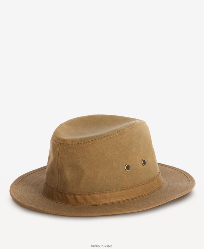 Dawson Wax Safari Hat Barbour Men R08LB62306 Accessories Olive