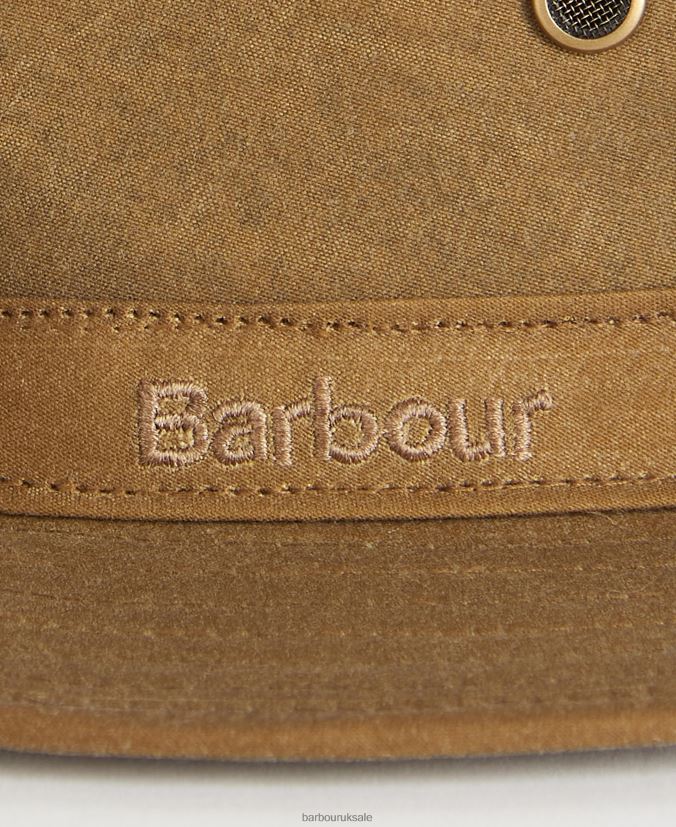 Dawson Wax Safari Hat Barbour Men R08LB62306 Accessories Olive