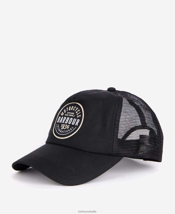 Farraday Trucker Wax Cap Barbour Men R08LB62292 Accessories Classic Black