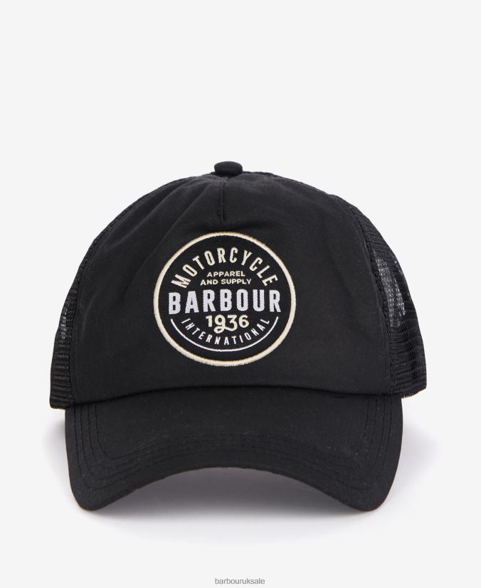 Farraday Trucker Wax Cap Barbour Men R08LB62292 Accessories Classic Black