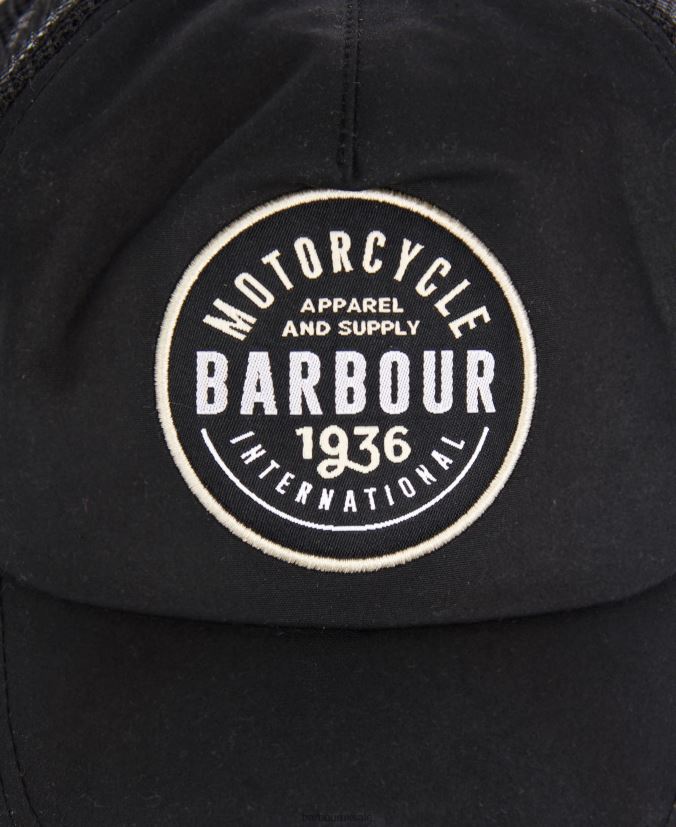 Farraday Trucker Wax Cap Barbour Men R08LB62292 Accessories Classic Black