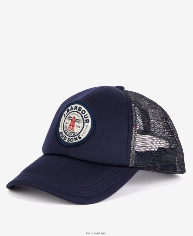 Fulton Trucker Cap Barbour Men R08LB62287 Accessories Classic Navy