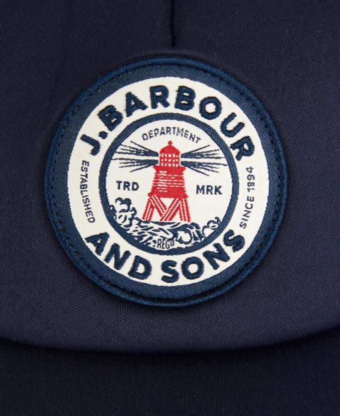 Fulton Trucker Cap Barbour Men R08LB62287 Accessories Classic Navy