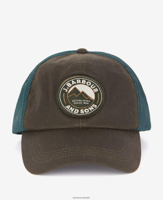Rydale Trucker Cap Barbour Men R08LB62309 Accessories Olive