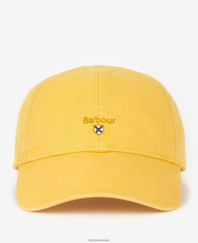Tartan Crest Sports Cap Barbour Men R08LB62288 Accessories Sunbleached Yellow