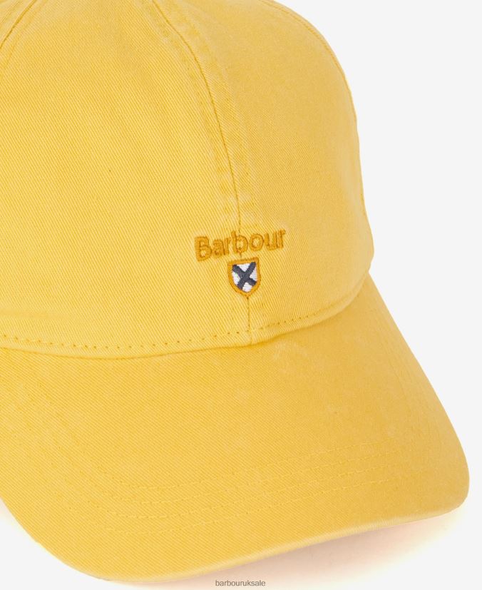 Tartan Crest Sports Cap Barbour Men R08LB62288 Accessories Sunbleached Yellow