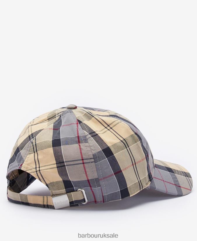 Tartan Sports Cap Barbour Men R08LB62266 Accessories Beige