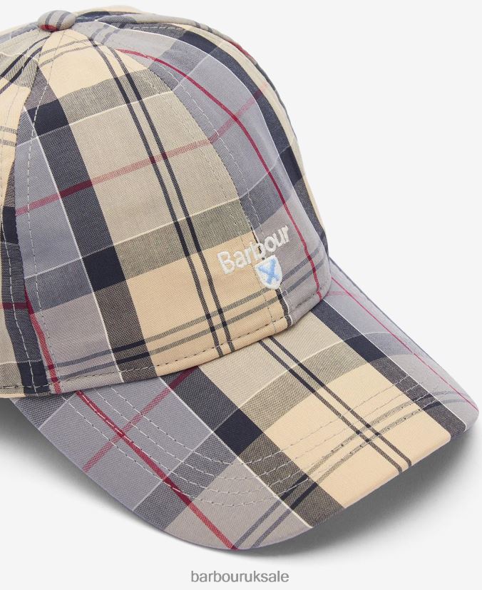 Tartan Sports Cap Barbour Men R08LB62266 Accessories Beige