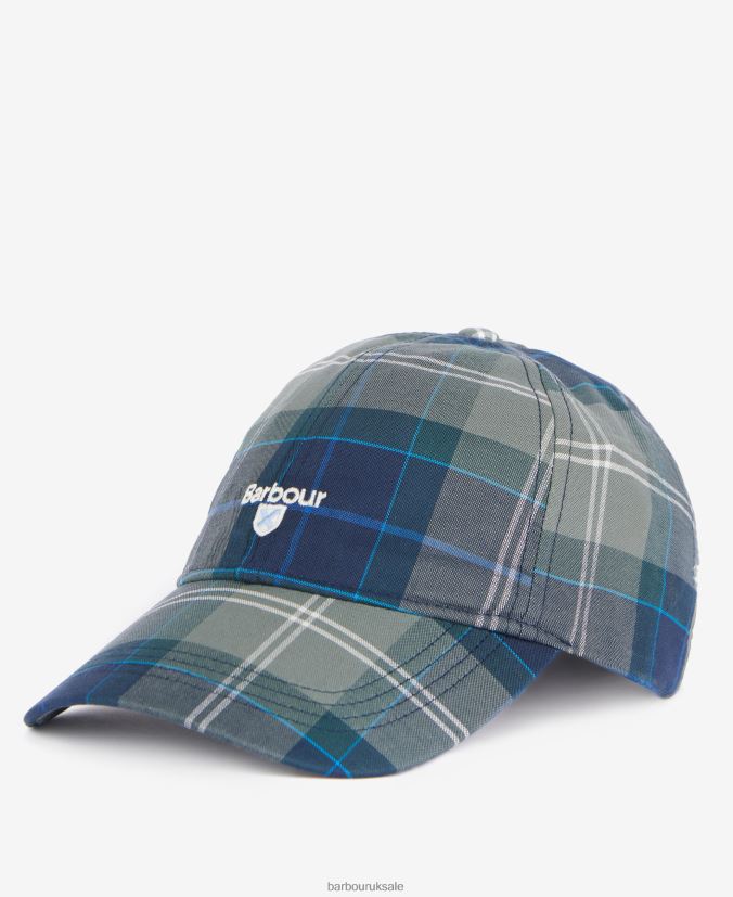Tartan Sports Cap Barbour Men R08LB62271 Accessories Kielder Blue